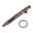 Vintage Black, variant on Mini Quick Release Ballpoint Pen Brass Pocket Compact Pen with Detachable Keychain Portable EDC Writing Tool for Travel, Gold (3.54 inches / 9 cm)