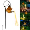 thumbnail image 1 of Linternas solares para riego, regadera para exteriores, luz de césped de agua, 36LED, hervidor de agua, cadena de luz, luces de paisaje de jardín Retro de hierro, 1 of 5