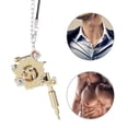 thumbnail image 4 of Colgante de Máquina de Tatuaje Mini Aleación, Máquina de Tatuaje con Bobinas Reales Collar Decoración Adorno de Bolso - Oro Unbranded JM13847, 4 of 7