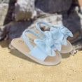 thumbnail image 1 of Sandalias de verano para bebé niña, zapatos para niña, antes de caminar al aire libre, suela suave, zapatos de playa, Sandalias planas, primeros zapat Azul 13cm, 1 of 8