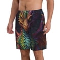 thumbnail image 2 of Fotbe Whimsical Dragon Color Cool Trajes de Baño Estampados para Hombre, Shorts de Verano de Secado Rápido, Ropa de Playa, Bañadores-X-Large, 2 of 6