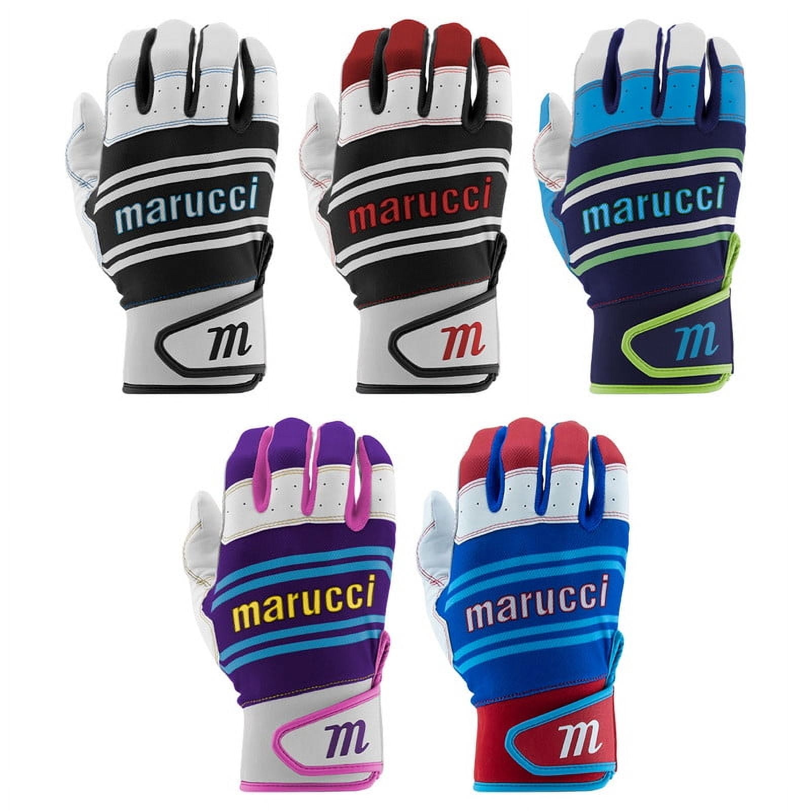 Gants de frappe de baseball Marucci Youth Swift Lite - Noir