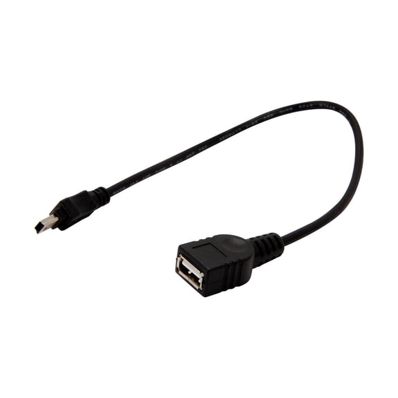 StarTech.com USBMUSBFM1 Black Mini USB 2.0 Cable - USB A to Mini B F/M