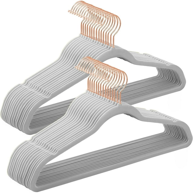 Velvet Hangers Hanger Rose Gold Color Swivel Hook Pink UCRFP