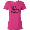 thumbnail image 3 of Inktastic Life is Better at The Beach with Sunshine Seashell and Palm Trees Women's T-Shirt, 3 of 5