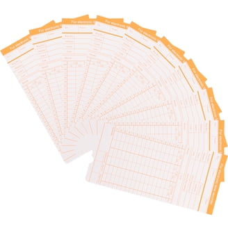 300 UPunch Time Cards - Compatible With HN1000, HN1500, HN3000 AutoAlign Time Clocks (Non-Calculating Models)