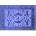 thumbnail image 1 of Ahgly Company Indoor Rectangle Oriental Blue Industrial Area Rugs, 2' x 4', 1 of 4