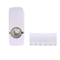 OAVQHLG3B Toothpaste Dispenser and Toothbrush Holder Set, Wall Mounted Automatic Toothpaste Squeezer and Toothbrush Organizer Holder,Restroom Bathroom Accessories