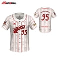 thumbnail image 2 of Camiseta de Beisbol para Hombre, Camisa de béisbol masculina de sublimación personalizada, transpirable, más barataL Gao Jinjia LED, 2 of 2