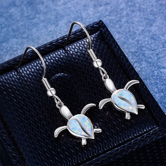 YYKihy Opal Turtle Earrings Women's Individual Accessories Earrings Turtle Earrings