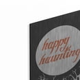 thumbnail image 2 of Luxe Metal Art 'Happy Haunting' by Lettered & Lined, Metal Wall Art, 12"x16", 2 of 9