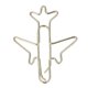 thumbnail image 1 of 100Pcs Paper Clips Gold Cute Unique Shape Electroplating Process Lightweight Portable Metal Paperclip with Storage Box Airplane, 1 of 3