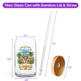 thumbnail image 5 of Shih Tzu Hello Summer with Sunglasses and Surfboard Tropical Vibes 16oz Glass Cup Mug Lion Dog Lover Gifts Glass Can with Bamboo Lid and Straw - 00007, 5 of 5