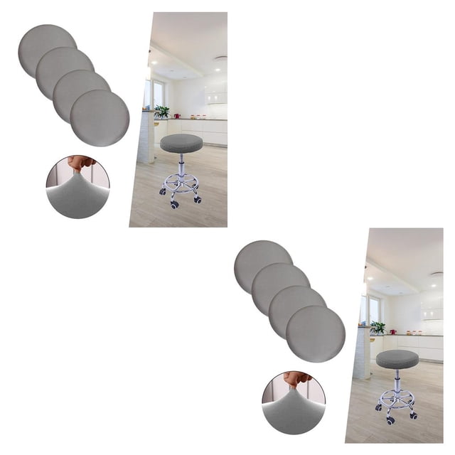 Injueey Cojín para taburete de bar, redondo, duradero, suave, lavable, para silla de 12-18 pulgadas, beige Type4
