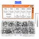 thumbnail image 1 of HELIFOUNER 210 piezas M5 x 6 mm /8 mm /10 mm /12 mm /16 mm /20 mm Tapa de cabeza hexagonal Tornillos métricos Pernos Arandelas Tuercas Kit Acero inoxidable 304, 1 of 1