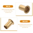 thumbnail image 2 of Miangastore Shelving Peg Golden 30Pcs 0.4In Cylindrical Copper Repair Replacement, 2 of 8