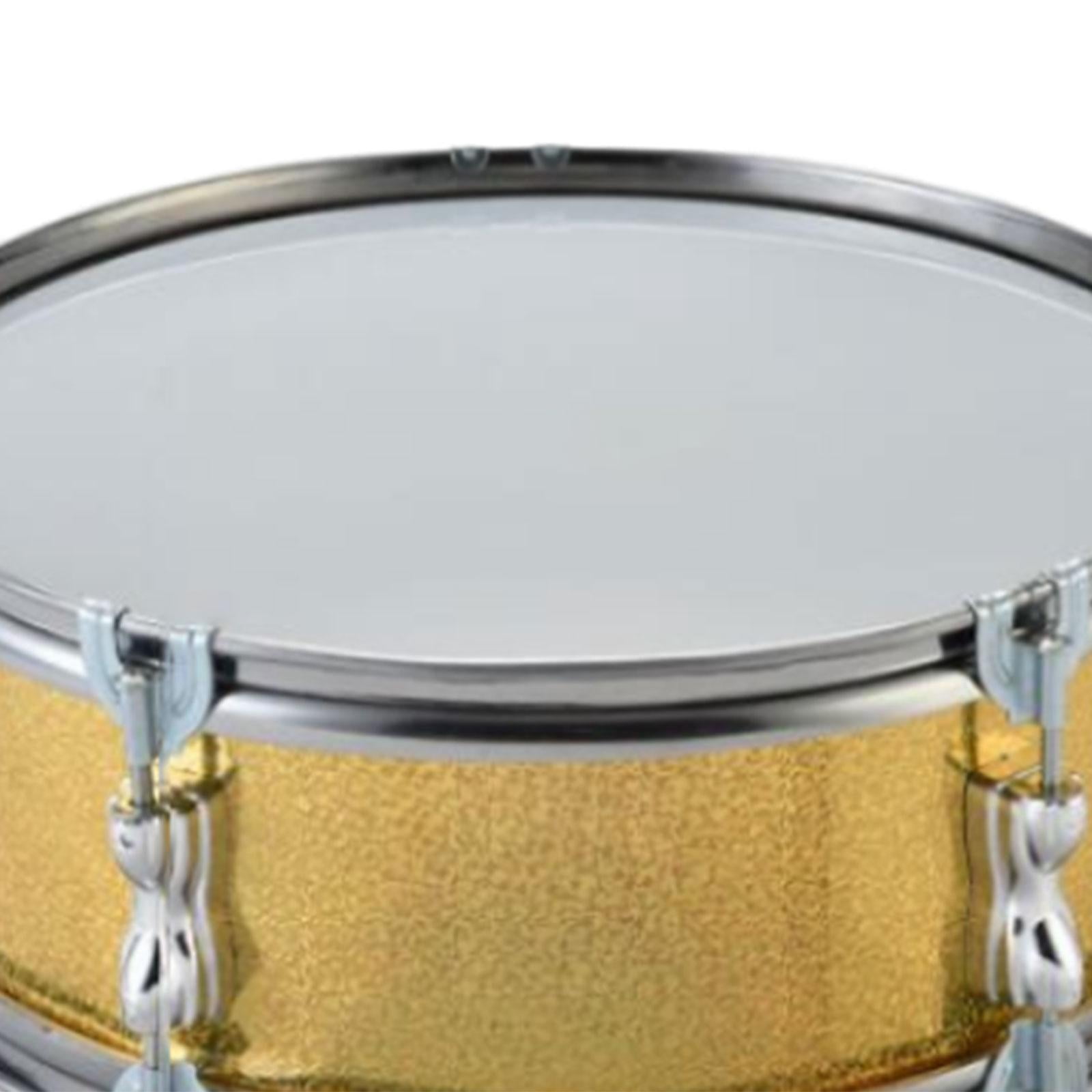 13inch Snare Drum with Shoulder Strap, Percussion Instrument Musical Instruments Music Drums for Boys Yellow Monophonic
