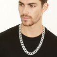 thumbnail image 2 of KISPER Iced Out Miami Cuban Link Chain for Men 16mm, 18 Inches, 2 of 7
