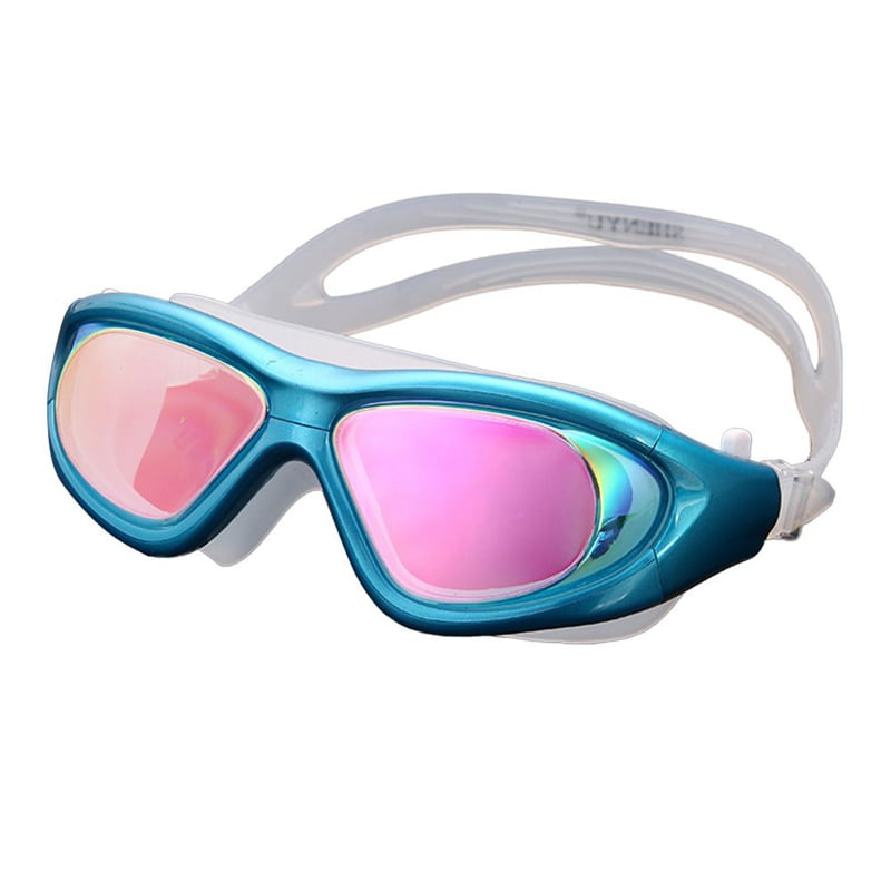 Non-fogging Waterproof Anti-Fog Swimming Glasses Swim Goggle UV Protection UK 