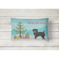 thumbnail image 2 of Carolines Treasures CK3882PW1216 Yorkiepoo 1 Christmas Tree Canvas Fabric Decorative Pillow, 12H x16W, multicolor, 2 of 4