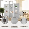 thumbnail image 4 of CGFHYP Room Divider 4 Panel  Rattan Room Divider Wall Room Dividers and Folding Privacy Screens Partition Room Dividers for Bedroom  Garden  Office  Study Room(Light Brown), 4 of 8