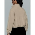 thumbnail image 5 of Anbech Women's Crop Zip Up Jacket Y2K Trendy Long Sleeve Fall Clothes, 5 of 6