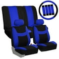 thumbnail image 2 of 6 Colors Car Seat Covers for Car SUV Van Split Bench Full Interior Combo, 2 of 8