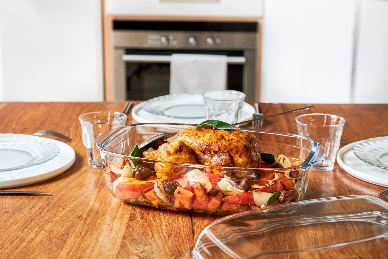 Duralex Ovenchef Reversible Casserole 35 x 22cm 6.7L 2 pieces