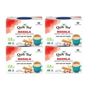 QuikTea Masala Chai Tea Latte - 40 Count (4 Boxes of 10 Each)