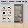 thumbnail image 4 of NEWEEN Cat Screen Door Fits Door Size 30"x 80" Thickened Heavy Duty Pets Resistant Mesh Screen Door for Living Room,Kitchen,Bedroom,Cat Proof Screen with Zipper Closure, 4 of 8