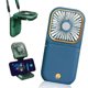thumbnail image 4 of Mini ventilador colgante portátil recargable con 3 velocidades, potente mini ventilador para exteriores, pequeño para viajes, oficina, escuela, 4 of 5