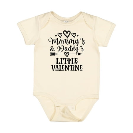 

Inktastic Mommy Daddy Little Valentine Gift Baby Boy or Baby Girl Bodysuit