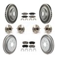 thumbnail image 1 of Transit Auto Front Rear Hub Bearings Assembly Coated Disc Brake Rotors and Ceramic Pads Kit (10Pc) for Car Chevrolet Camaro - Left Right Side (Driver Passenger) KBB-120623, 1 of 11
