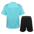 thumbnail image 4 of Gubotare Boys Raglan Shorts Sets Boy's 2 Piece Set Casual Shirts Short Sleeve Beach Shorts Summer Outfits for Kids,15-16 Years Light Blue, 4 of 6