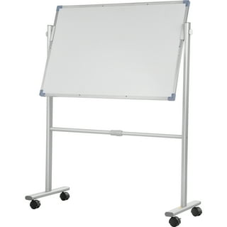 Mobile Whiteboard 40x28 inch Large 360 Rolling Adjustable White Board Easel, Size: 70*100cm/28*40inch