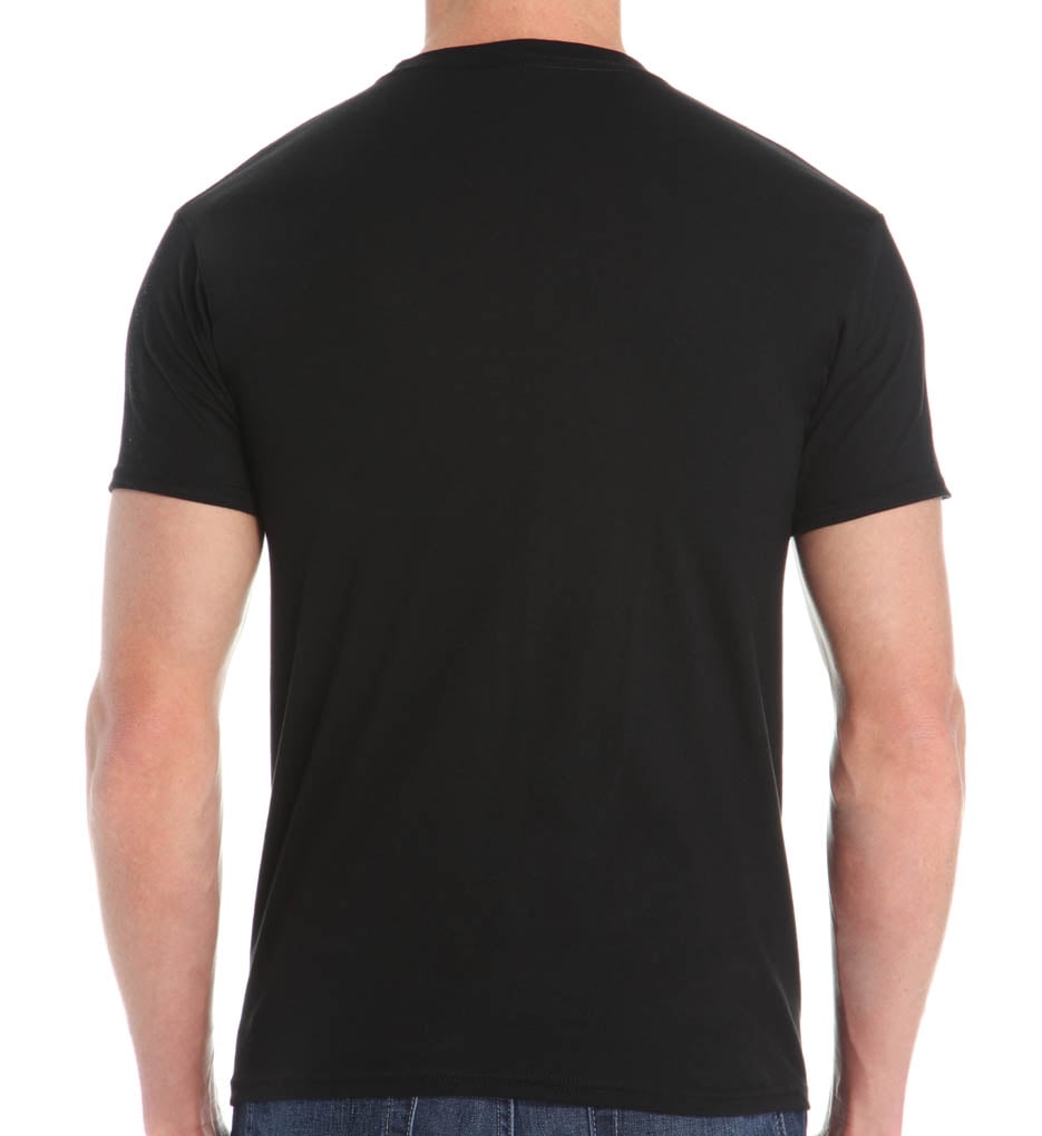 hanes slim fit comfortblend black