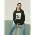 thumbnail image 2 of Botanical Drawings And Notes Sweatshirt Women -A. Descubes Designs, Female 4X-Large, 2 of 4