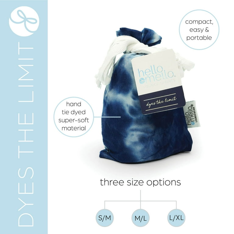 Hello Mello Dyes The Limit Soft Pajama Lounge Shorts, Navy Large/X