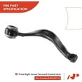 thumbnail image 4 of A-Premium Front Suspension Kit Control Arm Ball Joint Tie Rod End Compatible with BMW E53 Series X5 2000 2001 2002 2003 8-PC Set, 4 of 8