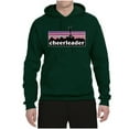 thumbnail image 2 of Wild Bobby Cheerleader Silhouette Girl Sports Unisex Graphic Hoodie Sweatshirt, Forest Green, X-Large, 2 of 5
