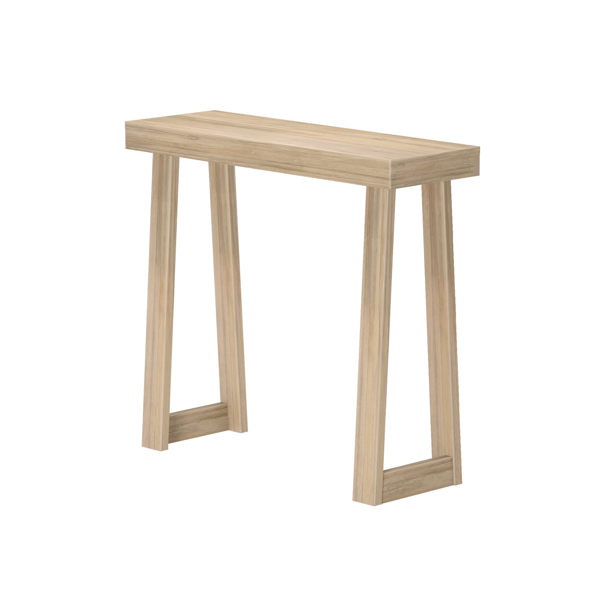 Plank+Beam 36” Solid Wood Console Table, Classic Farmhouse Style Sofa Table, Narrow Entryway Table for Hallway, Blonde