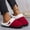 Red, variant on Kilaqueen Womens Slipper Warm Comfy Memory Foam House Slippers Knitted Faux Fur Lined Anti-Skid Rubber Sole Bedroom Slipper Cozy Indoor Outdoor Slippers