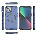 thumbnail image 4 of 2-in-1 Magnetic Phone Case for iPhone 14, [Anti-fall] [Compatible with MagSafe] Shockproof Translucent Honeycomb Pattern Back Ultra Slim Protective Case for iPhone 14,Blue, 4 of 11
