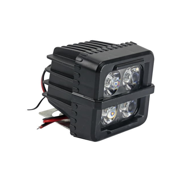 Faro Auxiliar 4 Leds Cuadrado Con Estrobo 20W 12V Lm 3000