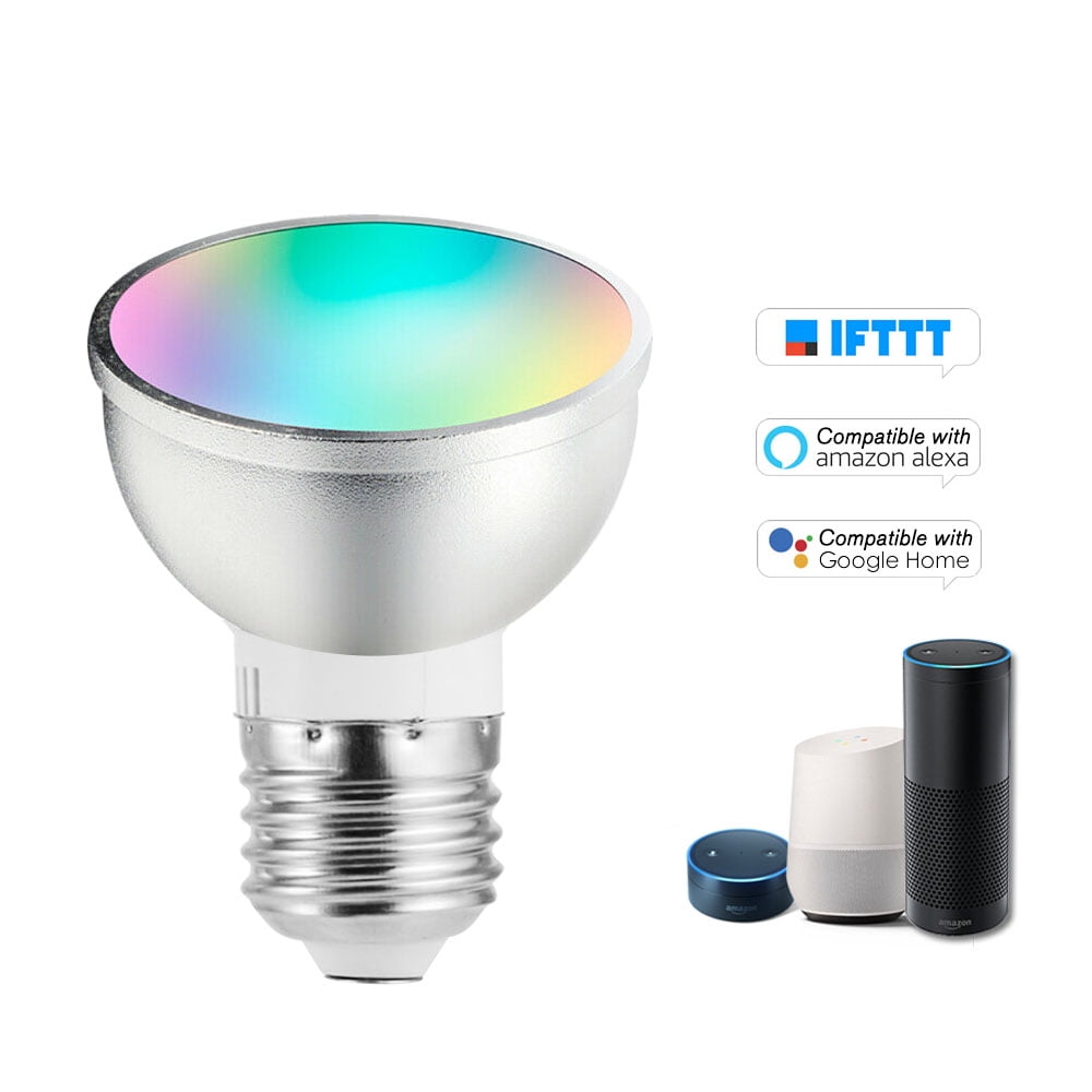 Google Home 2x Smart Bulb Wi-Fi GU10 Remote Control LED RGB Dimmable for Alexa 