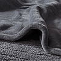 Beautyrest Heated Microlight to Berber Solid Blanket, Twin, Grey