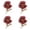 Red 4PCS, variant on Pins Red Brooch Pins Remembrance Day Veterans Day Memorial Day Boutonniere Pin Gifts, 1.38x1.77 inch, Red 6PCS