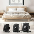 thumbnail image 6 of 673T Whole Room Air Circulator Fan with Pivoting Head, 3 Speed Settings, Adjustable Tilt, Manual Control, Signature Vortex Action, Deep Pitched Fan Blades, Powerful Airflow, Black, 6 of 6