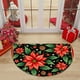thumbnail image 4 of Alfombra Semicircular Navideña para Entrada | Tapete Absorbente y Antideslizante para El Hogar | Poliéster Multicolor | 60 X 50 Cm | 0,2 Kg | Ideal para Cocina y Baño, 4 of 6