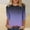 Purple#1, variant on Yanlir Women's V-Neck Button Casual T-Shirt Loose Elastic Comfortable Top with Fashionable Non-Print Design for Spring and Summer(Hot Pink#1,L)
